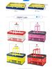 Foldable Plastic Shopping & Storage Basket for Market, Picnic, & Home