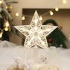 Christmas Transparent Luminous Star Tree Topper - Light-up Five-Pointed Decoration