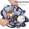 Large Capacity Beach Tote: Foldable Mesh Bag for Toiletries & Swimsuits with Single Shoulder Strap