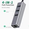 USB C HUB 1000Mbps 3 Ports USB 3.0 Type C HUB USB To Rj45 Gigabit Ethernet Adapter Docking Station for MacBook Laptop Computer