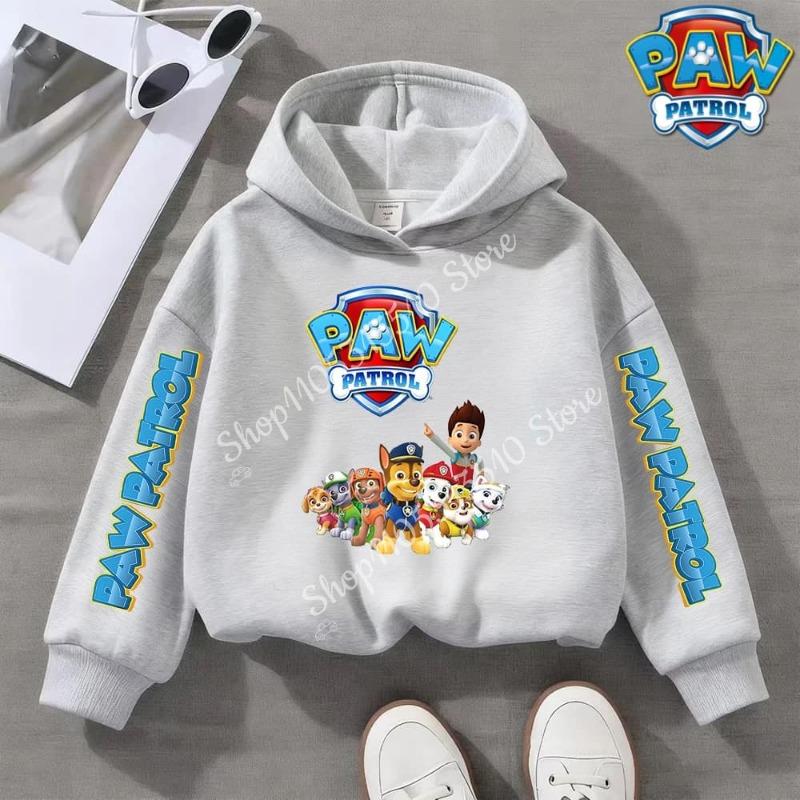 Paw Patrol Clothing for Boy Girl Long Sleeve Hoodie Chase Skye Clothes Tee Comfortable Tops Cartoon Base Swsweatshirt Kids Gift