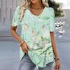 I Need Coffee Women T-Shirt Short Sleeve V-neck Creative T Shirts Funny Casual Coffee Lover T-shirt