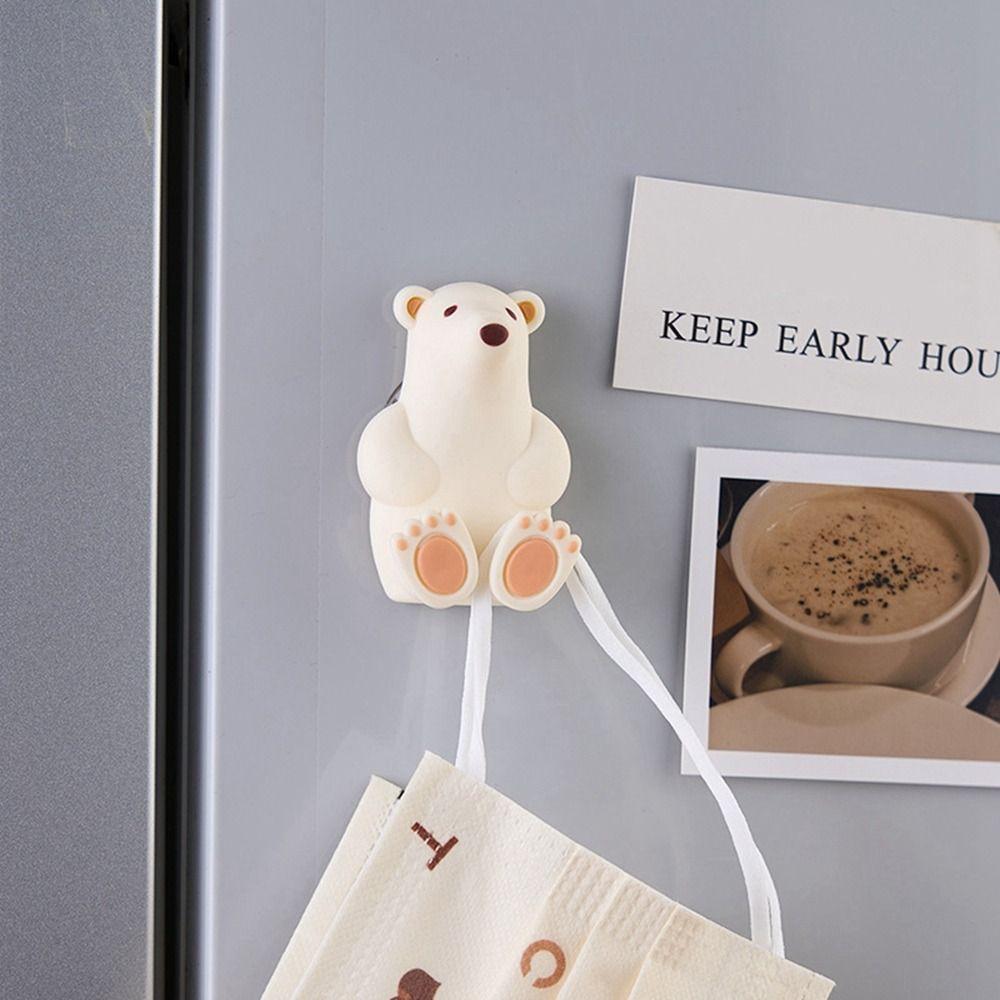 Bear Polar Bear Toothbrush Holder Suction Cup Toothbrush Rack Cute Bathroom
