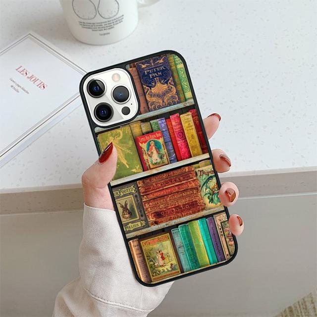 Library Book Phone Case For iPhone 17 Air 14 15 16 13 12 Cover For Apple iPhone 17 Air 14 15 16 Pro Max 6S Plus Coque