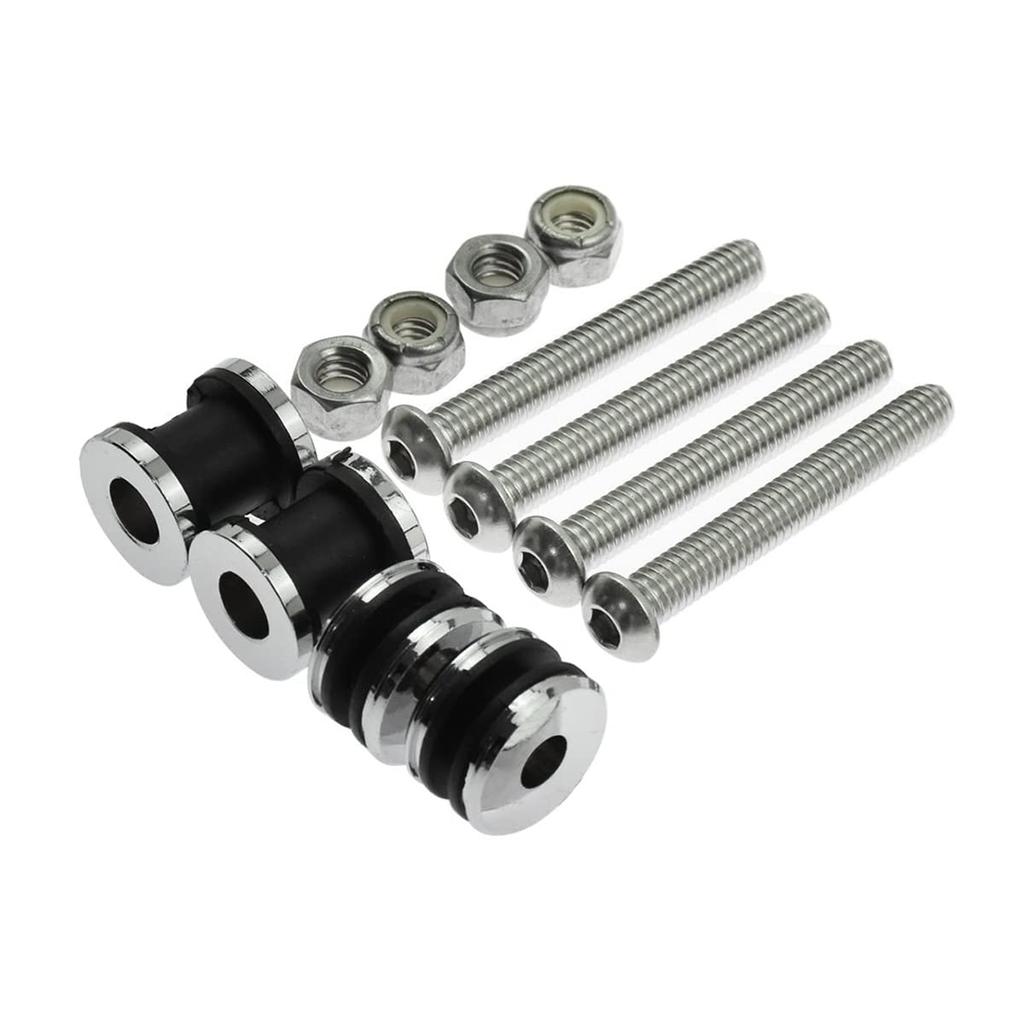 TCMI H-D Quick Release Docking Hardware Kit Fits Harley Sportster XL Removable Sissy Bar 2004-2020, Chrome #5