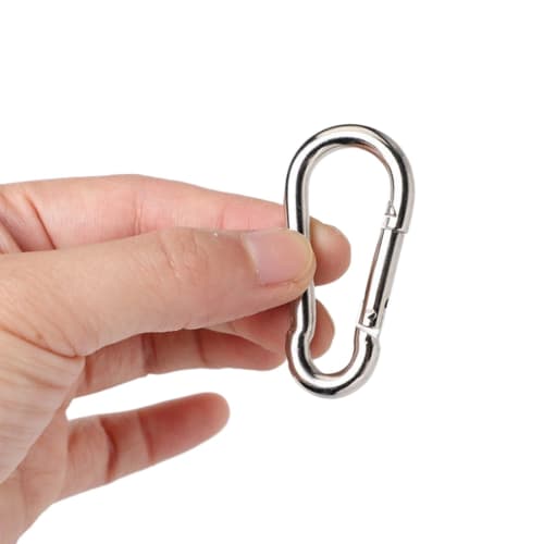 Itisyou Stainless Steel Spring Hooks Carabiner Hooks 6cm Pack of 20