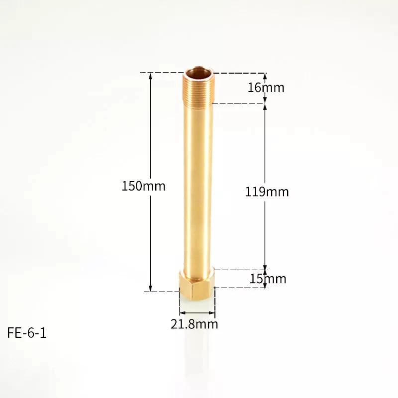 1/2/5/10pcs 1/8" 1/4" 3/8" Male To Female Brass BSP Thread Extension Connectors Pipe FittingLength 50/75/100/110/125/150mm