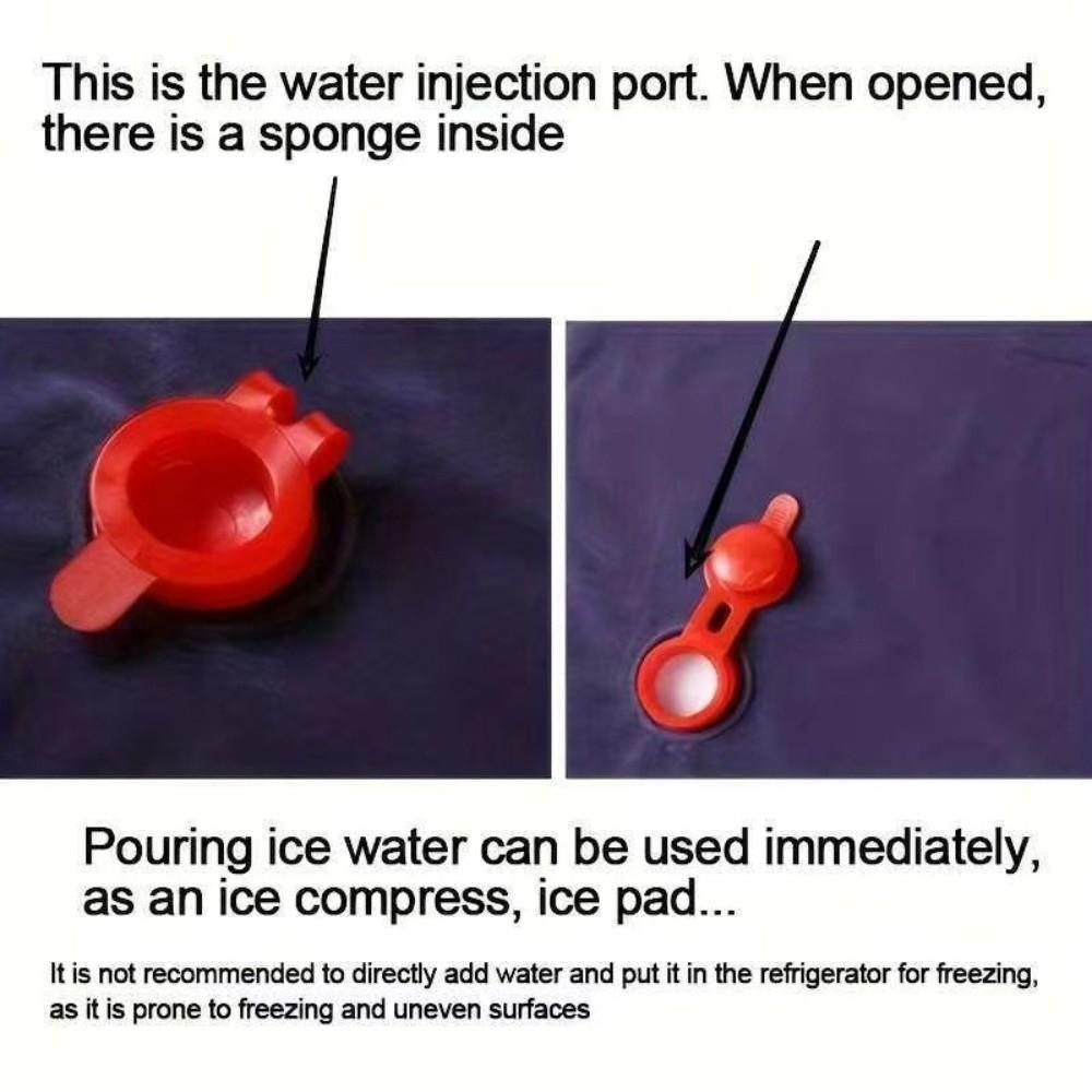 Refillable Cooling Ice Pillow PVC Ice Mat Cooling Pad Ice Cushion  Neck Support