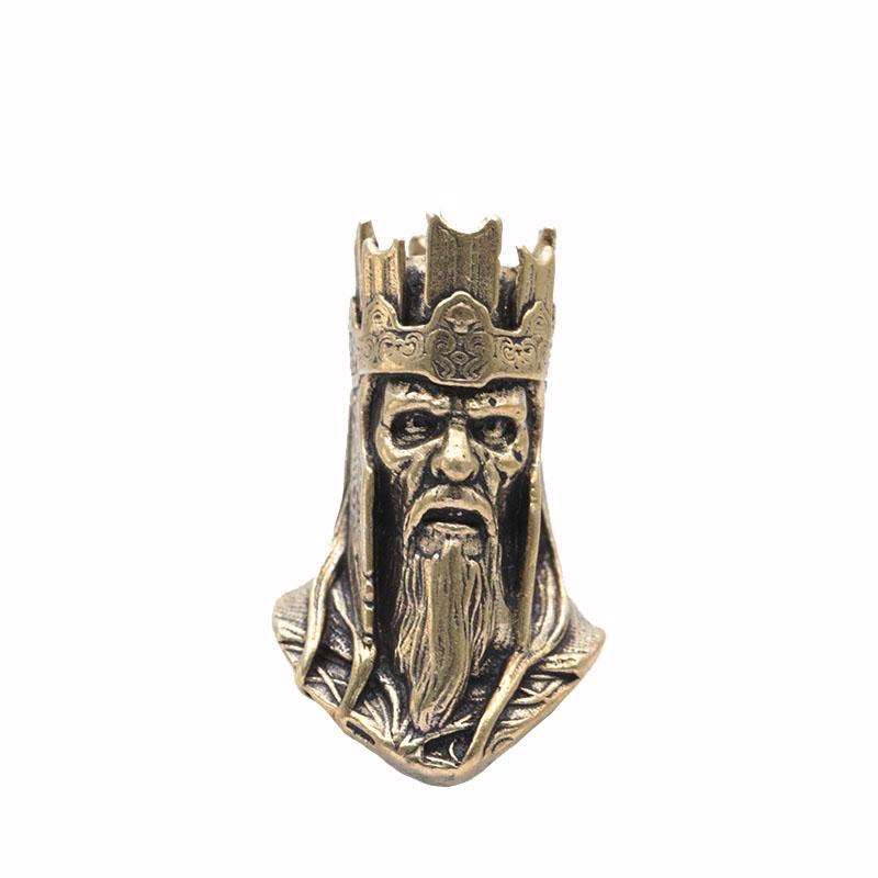 

Папа Латунные Бусины-Ножи EDC DIY Паракорд Плетеный Браслет Шнурок Подвески Аксессуары Скульптура Головы Понтифика Инструмент для Отдыха Подвески