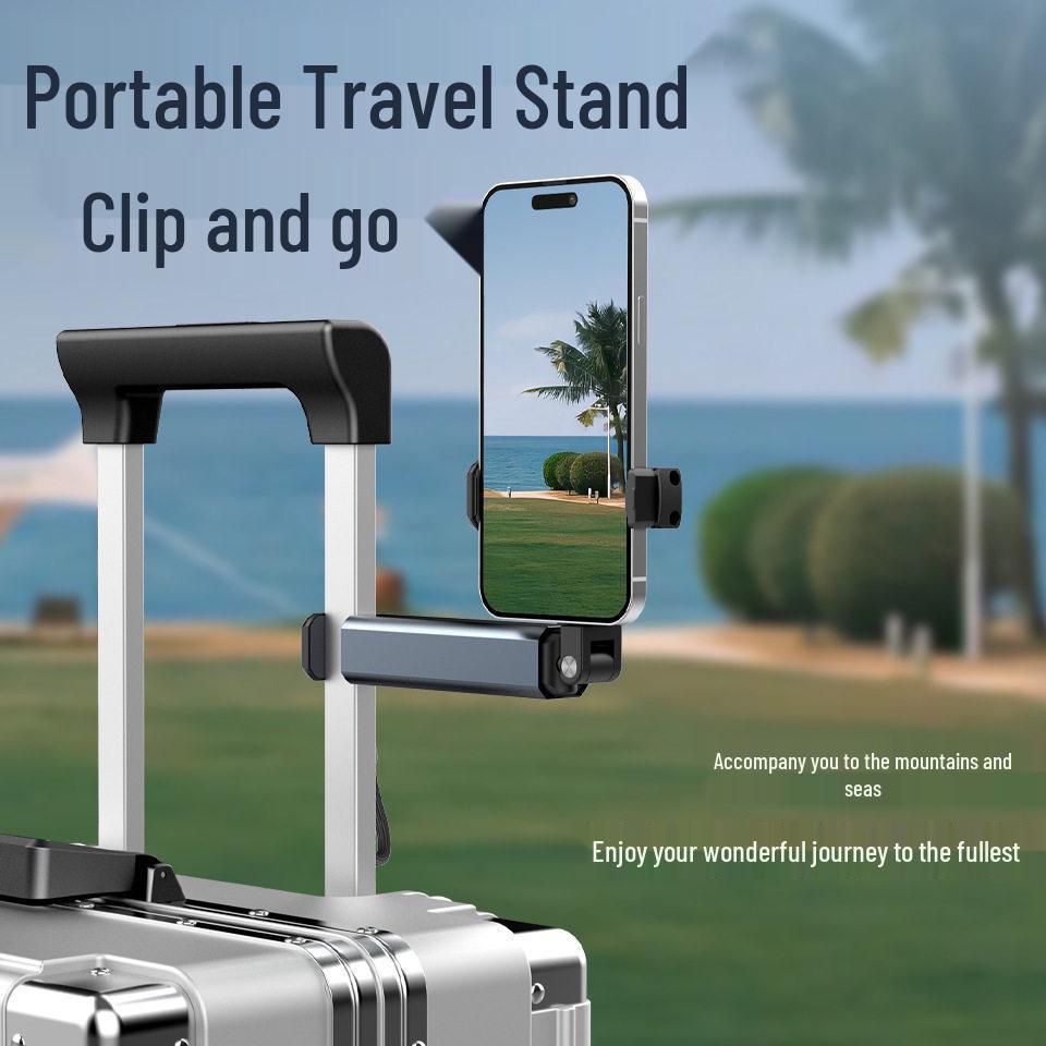 Universal Portable Folding Magnetic Phone Holder for Travel and Desktop Use