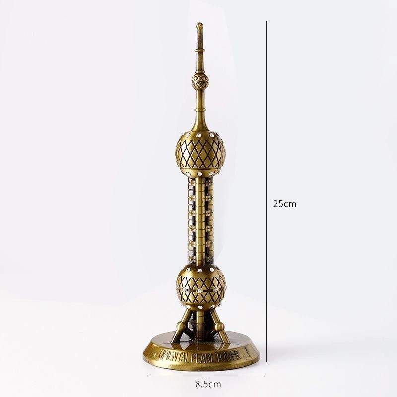Statuetta Metallo Retro – Decorazione da Tavolo per Casa e Ufficio Souvenir Regalo