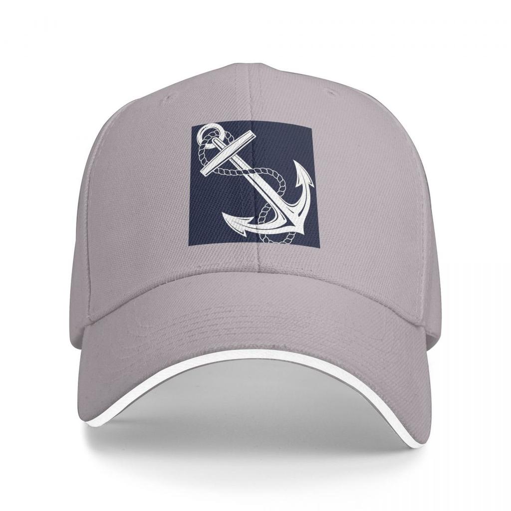 Unisex Baseball Hats Anchor Nautical White And Navy Outdoor Streetwear Summer Sports Baseball Caps Hip Hop Cap Casquette Hats