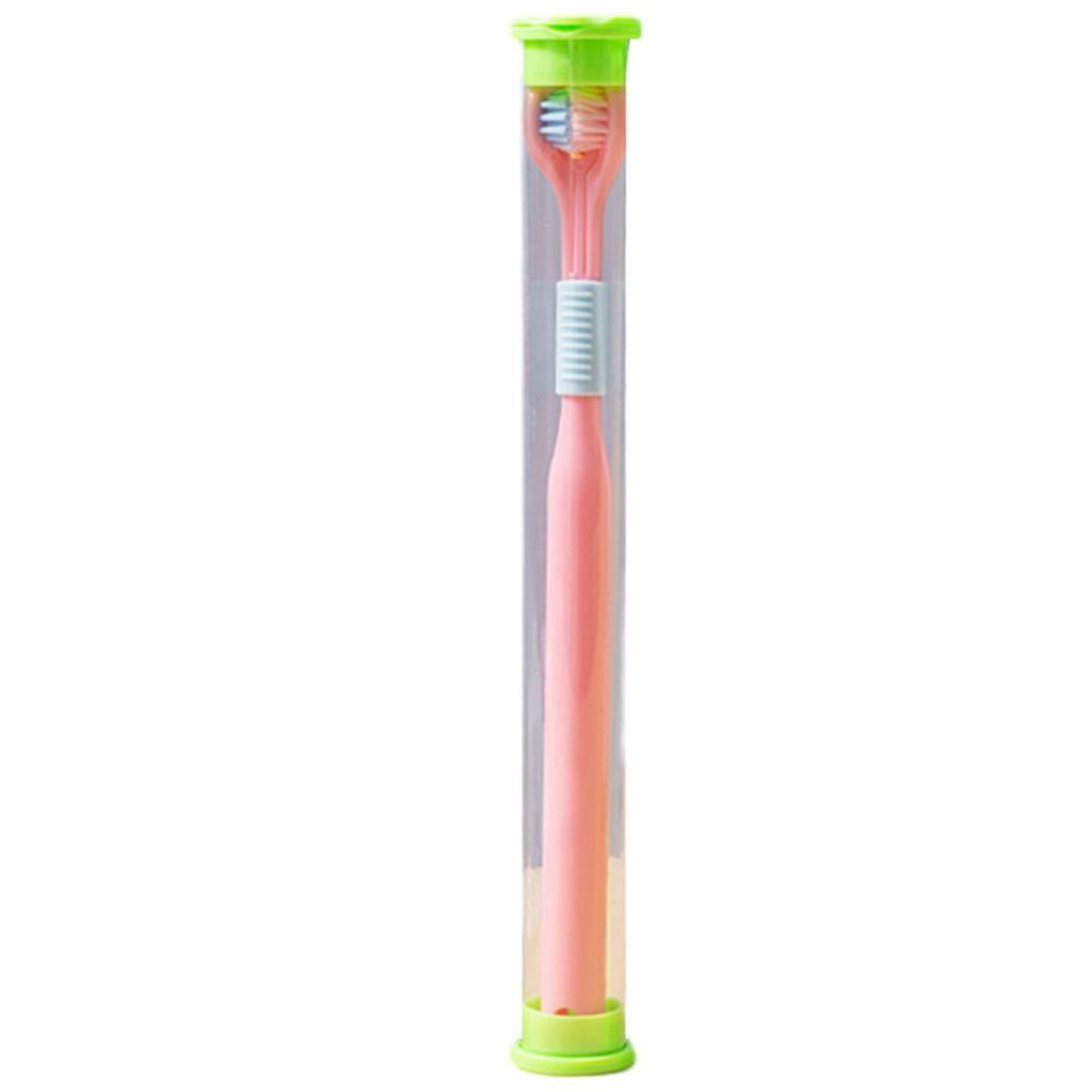 3 Sided Autism Toothbrush Adult Soft BristlesToothbrush Soft Gentle Cleans Each Tooth to Completely Cover The Toothbrush
