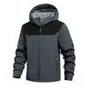 Men's Solid Color Outdoor Mountaineering Waterproof Windproof Fleece Jacket Outdoor Jacket