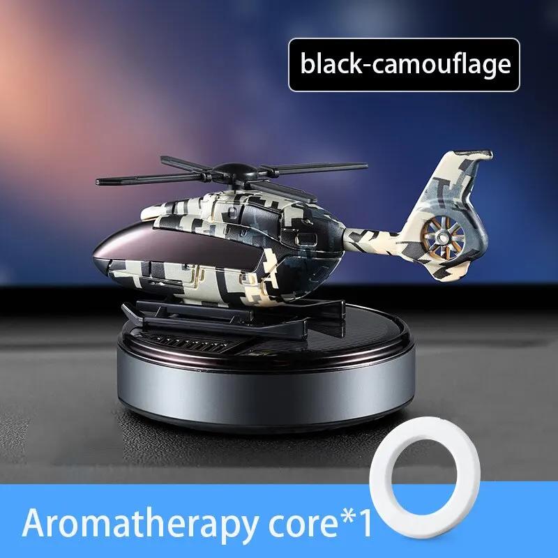 

Solar Power Helicopter Air Freshener for Vehicle Home Decor чёрный