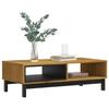 VidaXL Table basse FLAM 100x50x32,5 cm bois de pin massif 357822