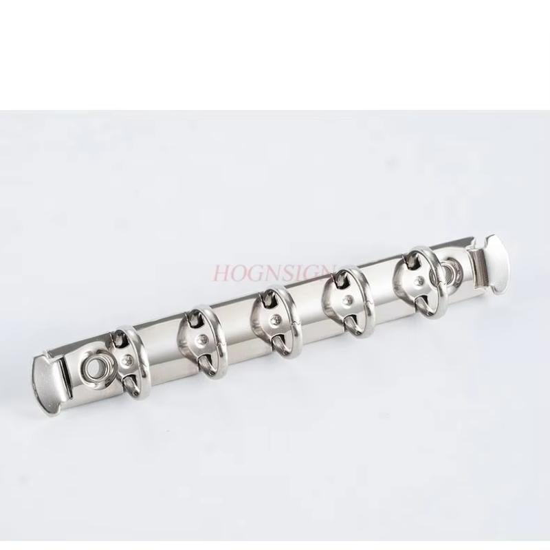 10pcs A8 Ring Clip M5 Mini Metal Clip Five Hole Gold Silver Hand Account Mini Clip
