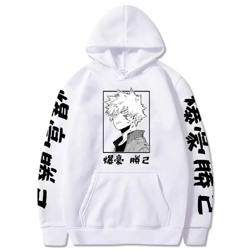 Anime Figure My Hero Academia Katsuki Bakugo Hoodies Men's Women Japanese Style Anime Sweatshirt Funny Harajuku Casual Pullovers