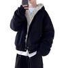 Men's Harajuku-Style Fur Collar Cotton Jacket, Autumn/Winter Fashion, Japanese-Inspired, Casual, Short, Warm, and Stylish.
