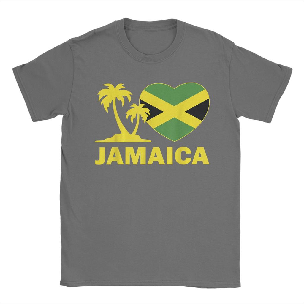 Oversized TShirt JamaicaShirt I Love Jamaican Flag Heart Women Unisex Kid Girls TShirt100 Cotton TShirts for Unisexs Summer Tops