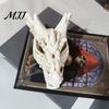 Harz Frosch Skelett Dekorationsornament, Outdoor Terrassen Schreibtisch Dekor, Realistische Knochentextur geschnitzt Halloween Figur Gothic
