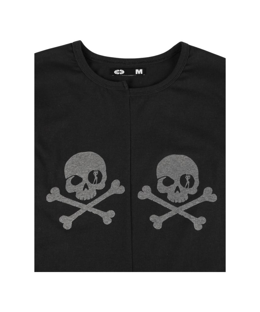 Ialtial Two Skull T-Shirt Black