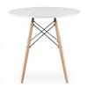 JUST HOME Scandinavian round table INFININTY 80 x 80 x 72cm white
