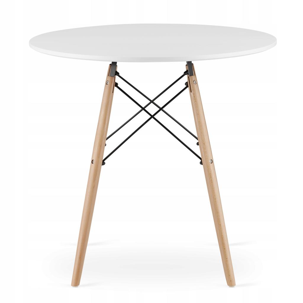JUST HOME Scandinavian round table INFININTY 80 x 80 x 72cm white