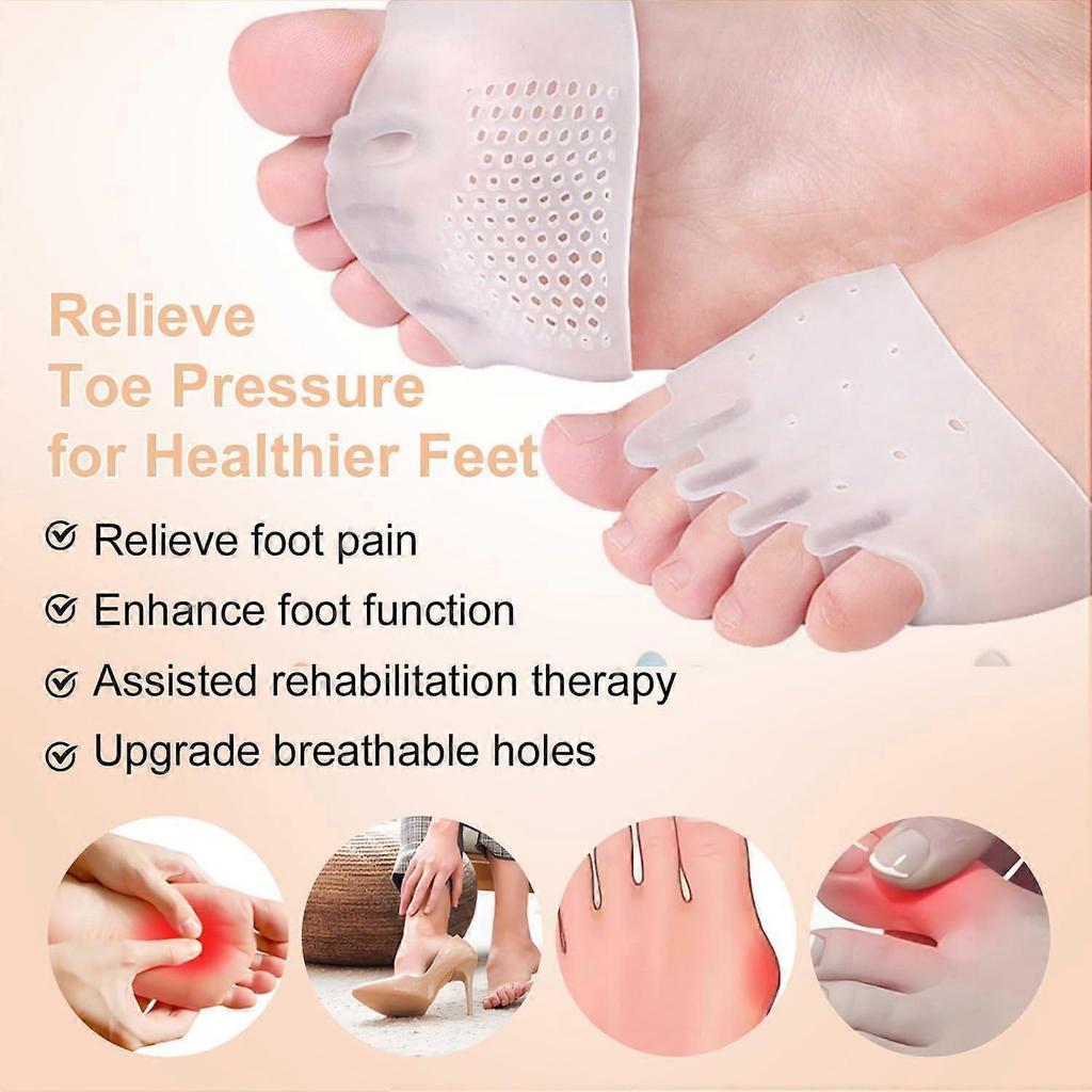 2026 New Hyggear Silicone Toe Separators, Hygear Toe Separators for Overlapping Toes Foot Corrector, Soft and Breathable Toe Separators