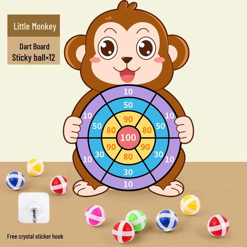 Interactive Parent-Child Throwing Sticky Balls Dartboard for Kids – Educational Indoor Toy Set