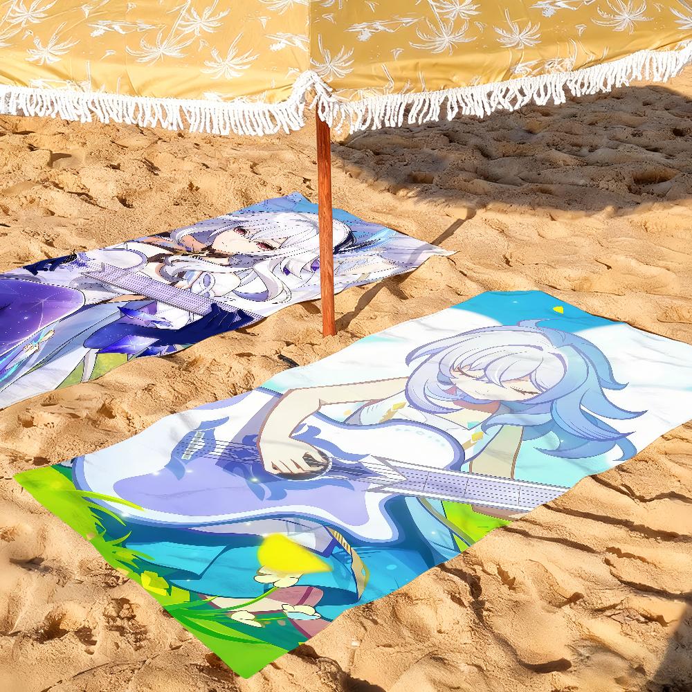 Game Genshin Impact Skirk Beach Towel For Beaches Yoga Studios Gyms Hot Springs Swimming Pools And Picnics