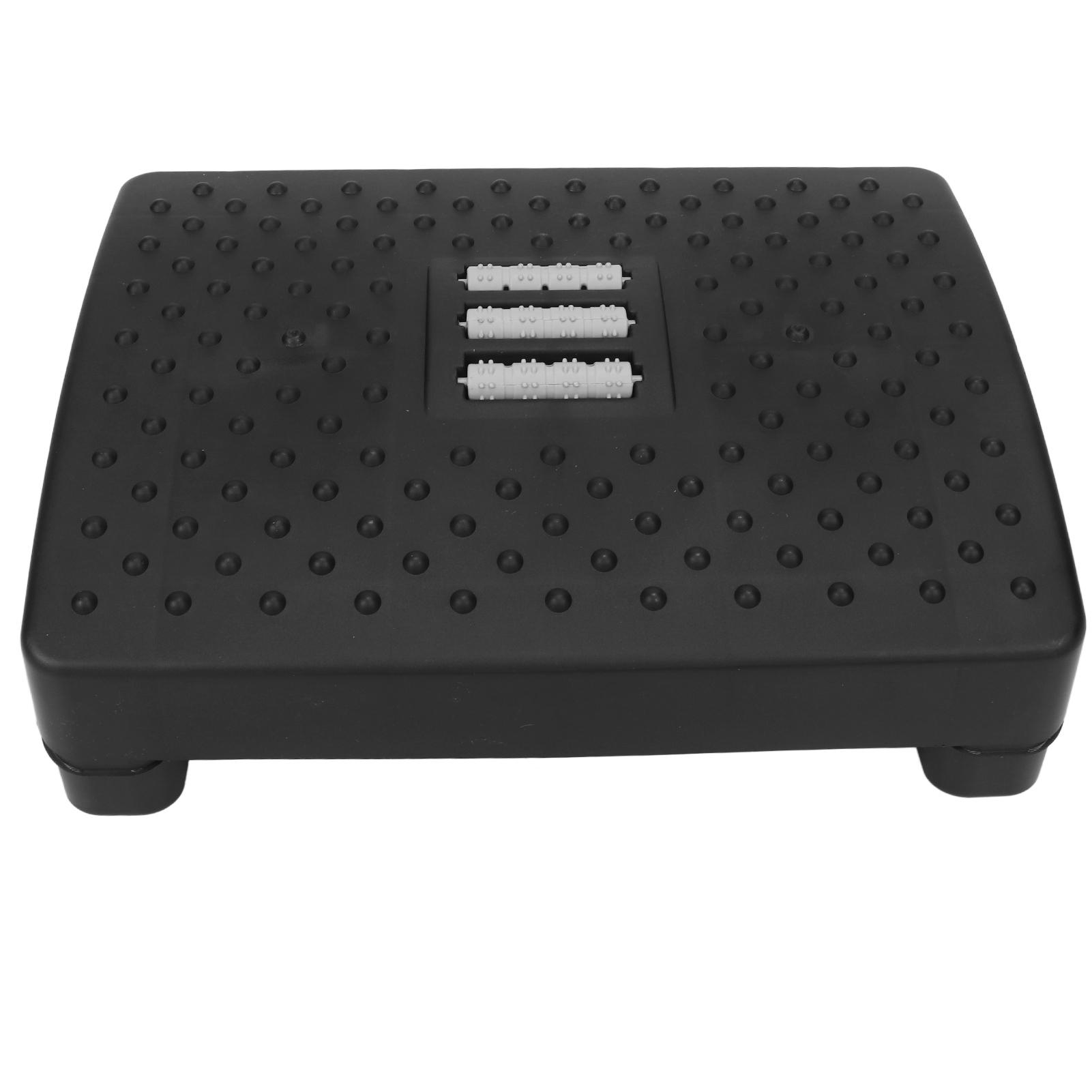 

Under Desk Footrest Massage Roller Relieve Fatigue Reduce Swelling Pain Ergonomic Foot Rest Black чёрный