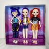 Large 12 Inch K-POP Demon Hunter Girl Group Doll Lumi Mira Zoe Figure with 3D Eyes Vinyl Collectible Gift