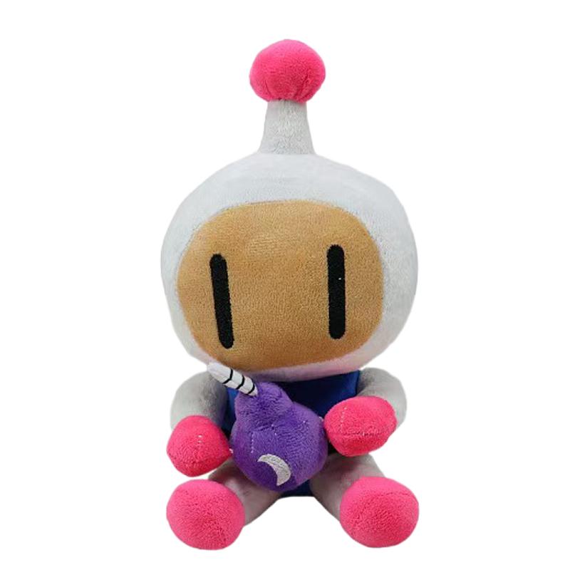 

26CM Creative Cartton Game Bomberman Plush Toy Soft Game Anime Figure Plushie Cartoon Game Accessories Kid Fans Collection Gifts 26cm
