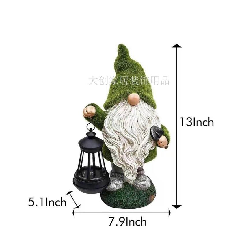 Solarbetriebene, wasserdichte Elfen-Rasendekoration aus Harz für den Innenhof und den Garten