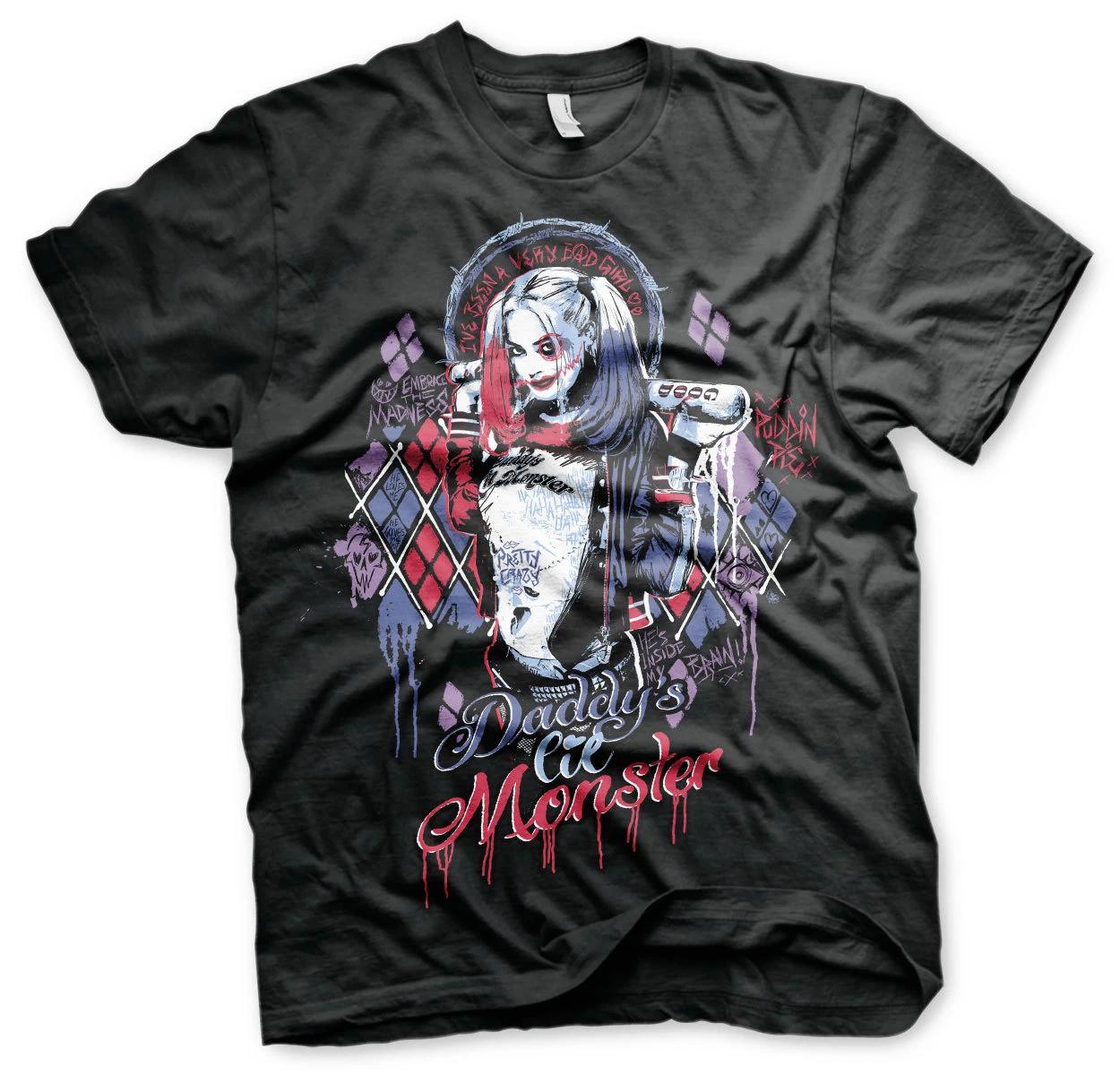 Licenza Ufficiale Suicide Squad Harley Quinn 3XL, 4XL, 5XL Uomo T-Shirt L