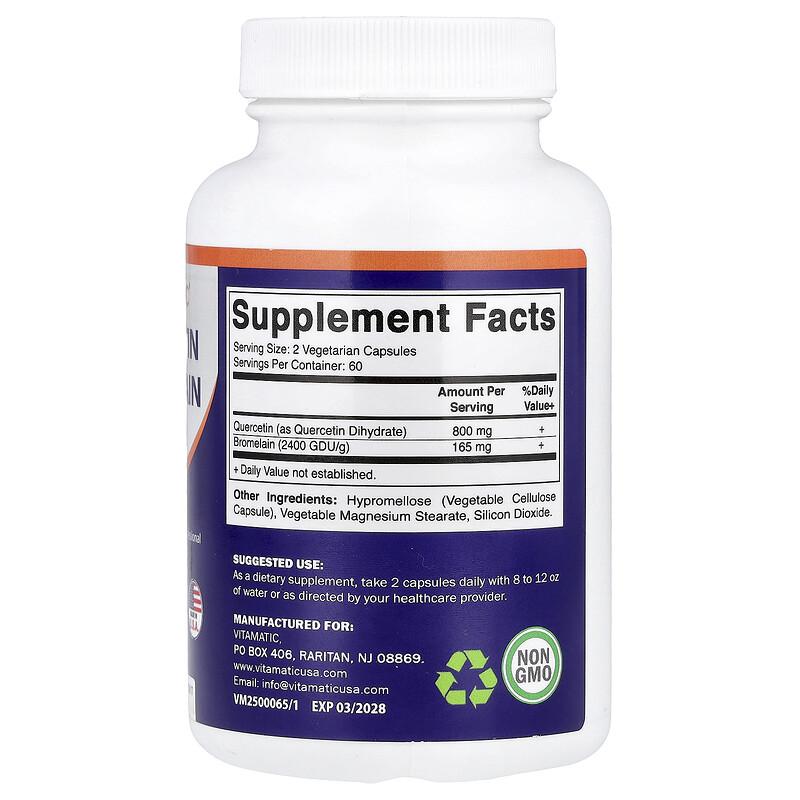 Quercetin Bromelain, 120 Vegetarian Capsules