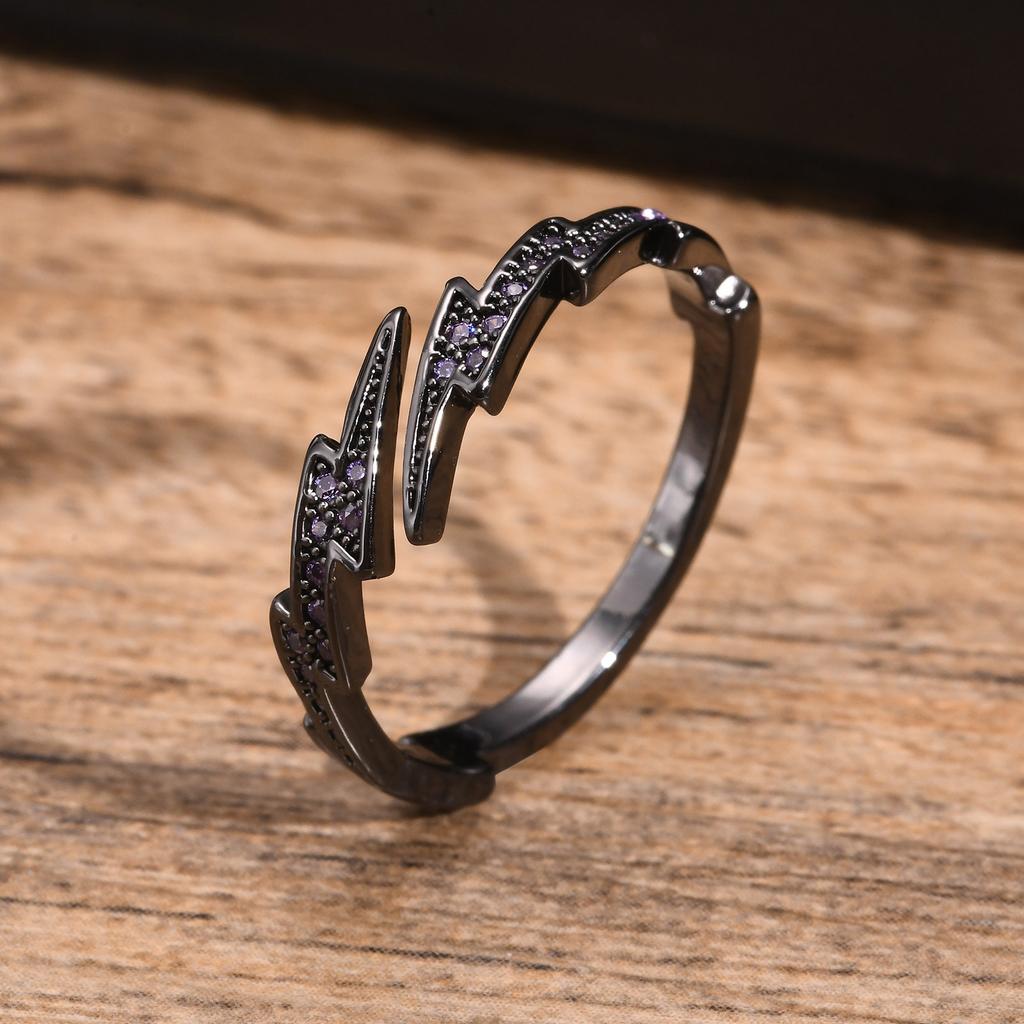 Charm Ring For Men Women Gift Flash CZ Open Adjust Ring Mirco Paved 5A Cubic Zircon Fashion Classic Jewelry Accessories