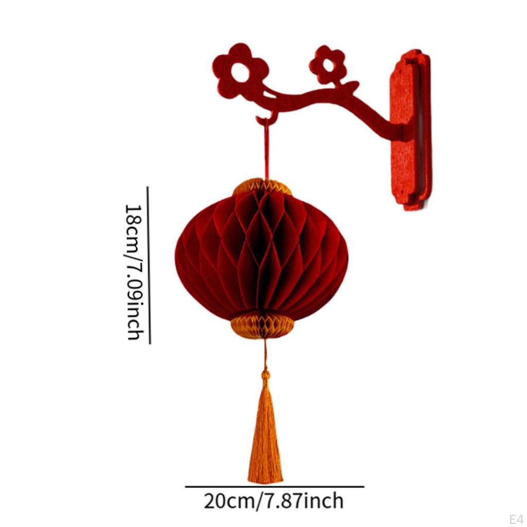 Chinesisches Jahr Filzlaternen Dekorationen Dekorativ Traditionell mit