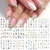 Nail Art Stickers Ins Spring And Summer Flower And Grass Series Zou Ju Flower Watermark Nail Stickers