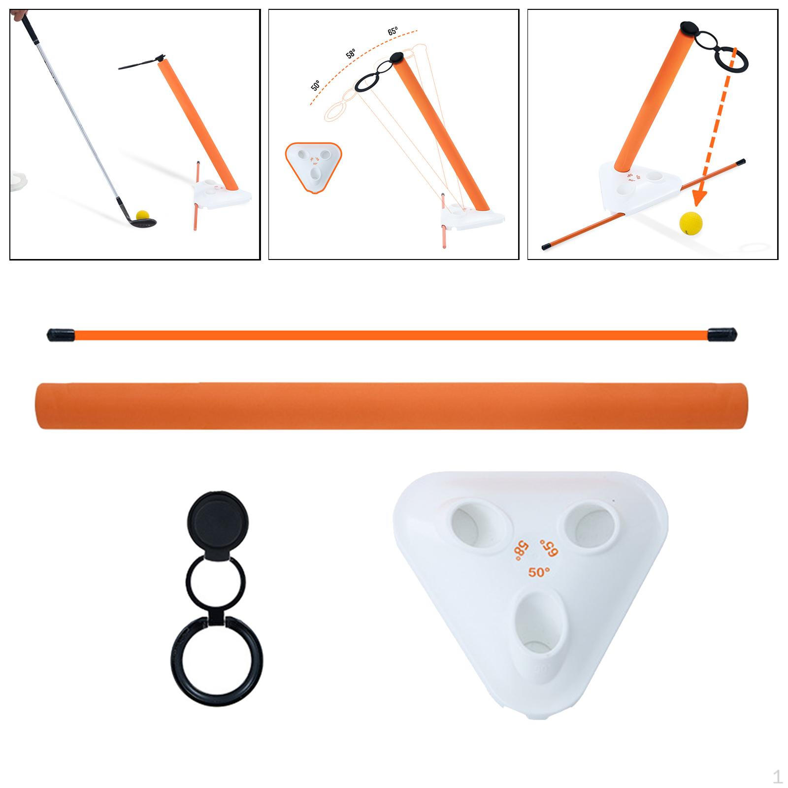 Golf Alignment Rod and Holder Swing Training Aid Posture Improve Practice Tool Professional