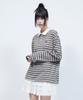 LMR Multi-Stripe Collared Long Sleeve T-Shirt Grey