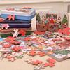Christmas Wooden Diy Small Gift for Children Handmade Santa Puzzle for The Elderly Kindergarten Gift Prizes