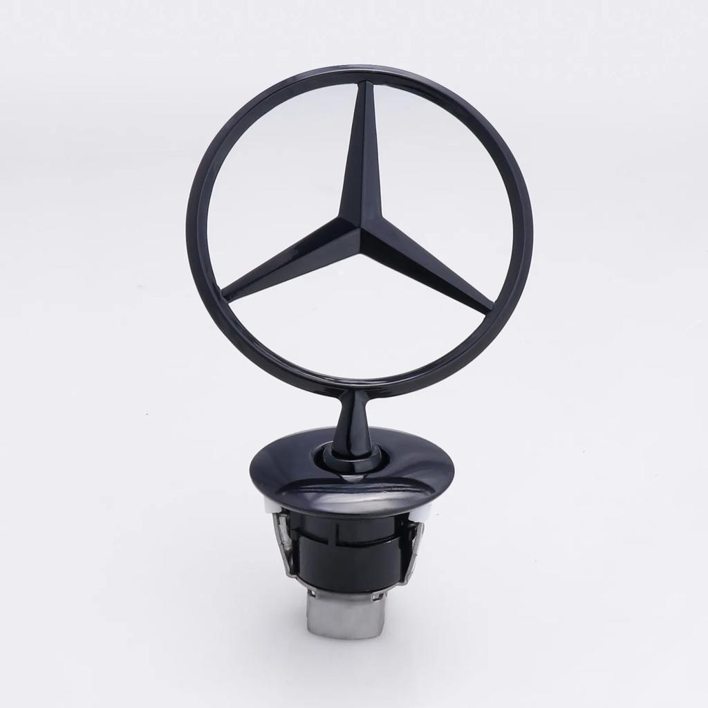 JCG1 Car Engine Hood Emblem Front Bonnet Chrome Mark Accessorie For Mercedes Benz C E S Class W204 W205 W212 W213 W211 W220 W222 W223