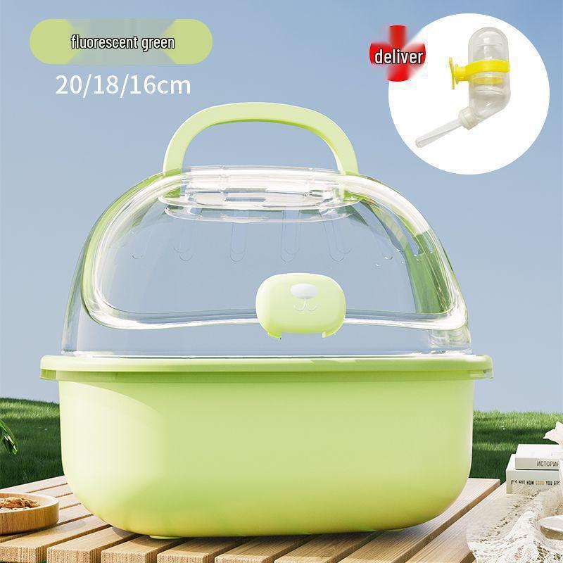 Portable Parrot Cage for Cockatiel Outings: Handheld Mini Bird Carrier