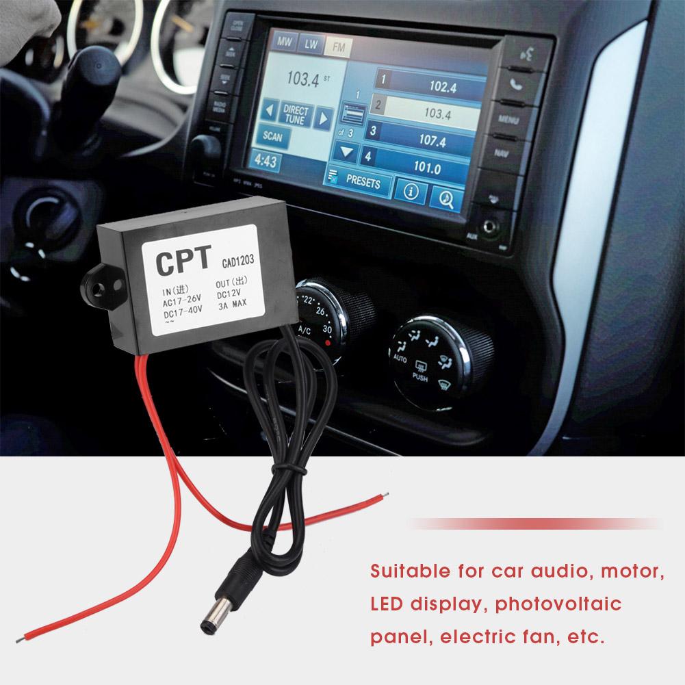Convertitore Regolatore di Alimentazione AC/DC da 24V a 12V per Alimentazione Monitor 3A