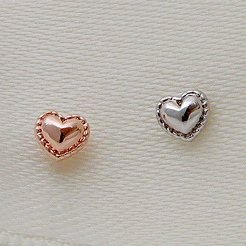 (1+1) Fashion Mini Heart Piercing One Side Sale