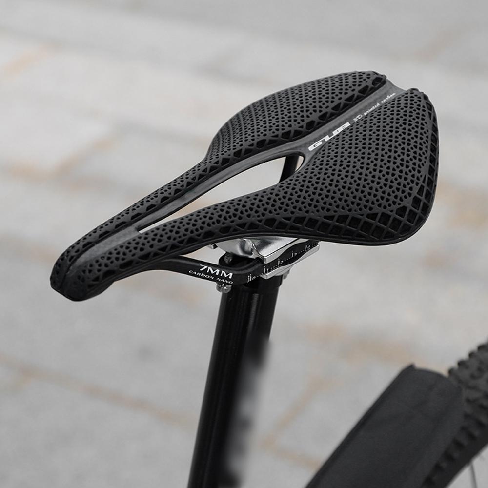 Extra Padded Bike Seat Cushion Cover 3D Printed Bike Saddle for Men/Women Carbon Fiber Bike Seat