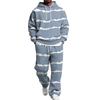 Men's Hoodie and Sweatpants Set with Elastic Waist, Casual Two Piece Outfit