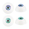 PH PandaHall Doll Eyes Approx. 32mm Doll Making Set of 4 Doll Eyes Semicircle 3D Stuffed Toy Eyes Rustic Eyes Doll Eyes Handmade Clay Craft